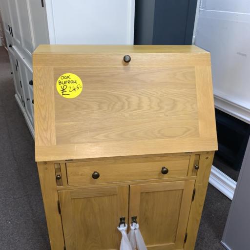 Rustic Oak Writing Bureau