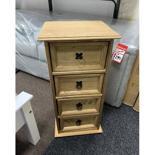 NEW- PINE  CD DRAWER UNIT