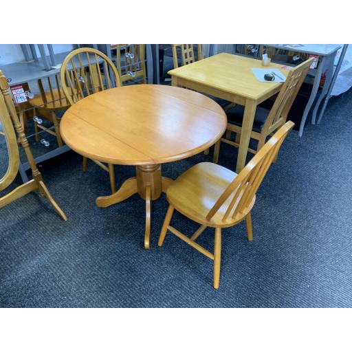 NEW -  ROUND DINING TABLE WITH 2 CHAIRS